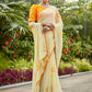 Classic Georgette Yellow Embroidered Saree