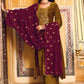 Salwar Suit Velvet Gold Embroidered Salwar Kameez