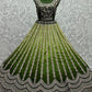Lehenga Choli Silk Green Embroidered Lehenga Choli