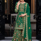 Salwar Suit Chinon Green Embroidered Salwar Kameez
