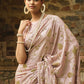 Classic Georgette Mauve Embroidered Saree