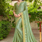Trendy Saree Silk Green Embroidered Saree