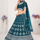 A Line Lehenga Georgette Morpeach Embroidered Lehenga Choli