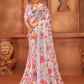 Classic Net Multi Colour Digital Print Saree