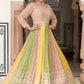 Salwar Suit Georgette Multi Colour Embroidered Salwar Kameez