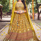 Lehenga Choli Silk Multi Colour Embroidered Lehenga Choli