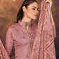 Floor Lenght Salwar Suit Cotton Muslin Mauve Digital Print Salwar Kameez