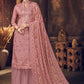 Floor Lenght Salwar Suit Cotton Muslin Mauve Digital Print Salwar Kameez