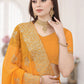 Trendy Saree Silk Mustard Embroidered Saree