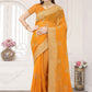 Trendy Saree Silk Mustard Embroidered Saree