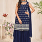 Salwar Suit Georgette Blue Embroidered Salwar Kameez