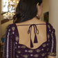 A Line Lehenga Net Lavender Embroidered Lehenga Choli