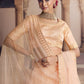 A Line Lehenga Net Peach Embroidered Lehenga Choli