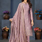 Pant Style Suit Vichitra Silk Lavender Embroidered Salwar Kameez