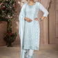 Salwar Suit Georgette Aqua Blue Embroidered Salwar Kameez