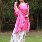 Salwar Suit Fancy Fabric Pink Embroidered Salwar Kameez