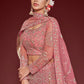 Lehenga Choli Net Pink Dori Work Lehenga Choli