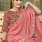 Trendy Saree Silk Pink Embroidered Saree