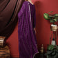Straight Salwar Suit Silk Purple Embroidered Salwar Kameez