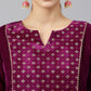 Salwar Suit Velvet Purple Embroidered Salwar Kameez