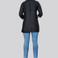 Casual Kurti Rayon Black Embroidered Kurtis