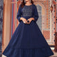 Casual Kurti Rayon Blue Embroidered Kurtis