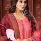 Salwar Suit Rayon Pink Embroidered Salwar Kameez