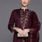 Salwar Suit Rayon Viscose Wine Embroidered Salwar Kameez