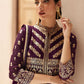 Salwar Suit Georgette Purple Embroidered Salwar Kameez