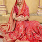 Classic Silk Red Embroidered Saree