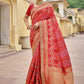 Classic Silk Red Embroidered Saree