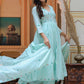 Trendy Suit Cotton Aqua Blue Embroidered Salwar Kameez