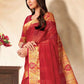 Trendy Saree Banarasi Silk Red Embroidered Saree