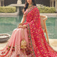 Trendy Saree Silk Peach Pink Embroidered Saree