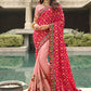 Trendy Saree Silk Peach Pink Embroidered Saree