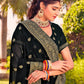 Trendy Saree Georgette Black Embroidered Saree