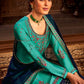 Lehenga Choli Satin Sea Green Embroidered Lehenga Choli