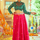 Lehenga Choli Silk Pink Embroidered Lehenga Choli