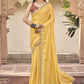 Classic Silk Yellow Embroidered Saree