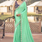 Classic Silk Sea Green Embroidered Saree