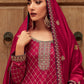 Salwar Suit Silk Pink Embroidered Salwar Kameez