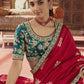 Traditional Saree Viscose Maroon Embroidered Saree