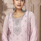 Salwar Suit Georgette Pink Embroidered Salwar Kameez