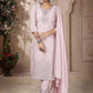 Salwar Suit Georgette Pink Embroidered Salwar Kameez