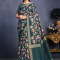 Traditional Saree Tussar Silk Morpeach Embroidered Saree