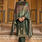 Pant Style Suit Velvet Green Embroidered Salwar Kameez