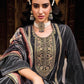 Salwar Suit Velvet Grey Embroidered Salwar Kameez