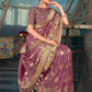 Classic Pure Dola Silk Pink Embroidered Saree