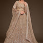 Lehenga Choli Net Beige Dori Work Lehenga Choli