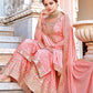 Salwar Suit Chinon Pink Embroidered Salwar Kameez